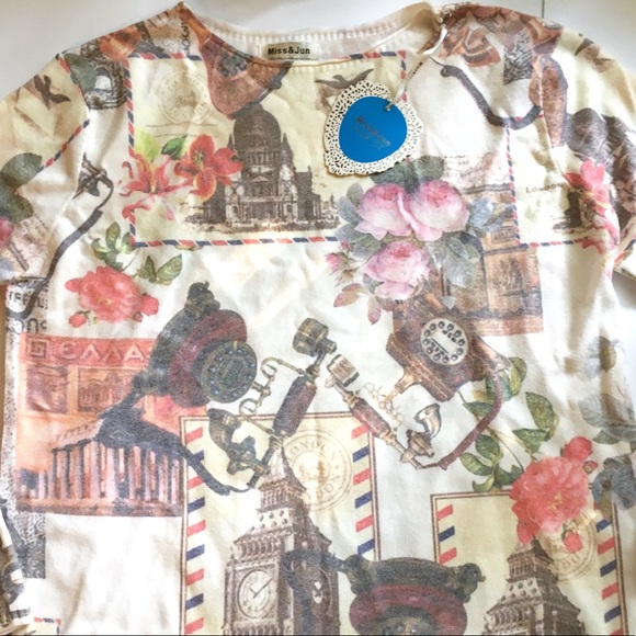 Graphic sweater, size S - Picture 2 of 4